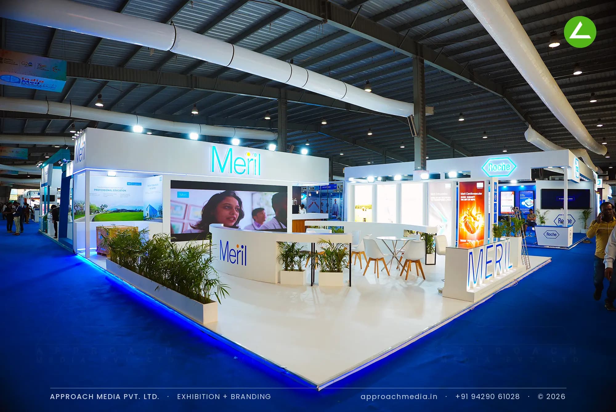 Meril — MedTech Expo 2023 — exhibition stall by Approach Media