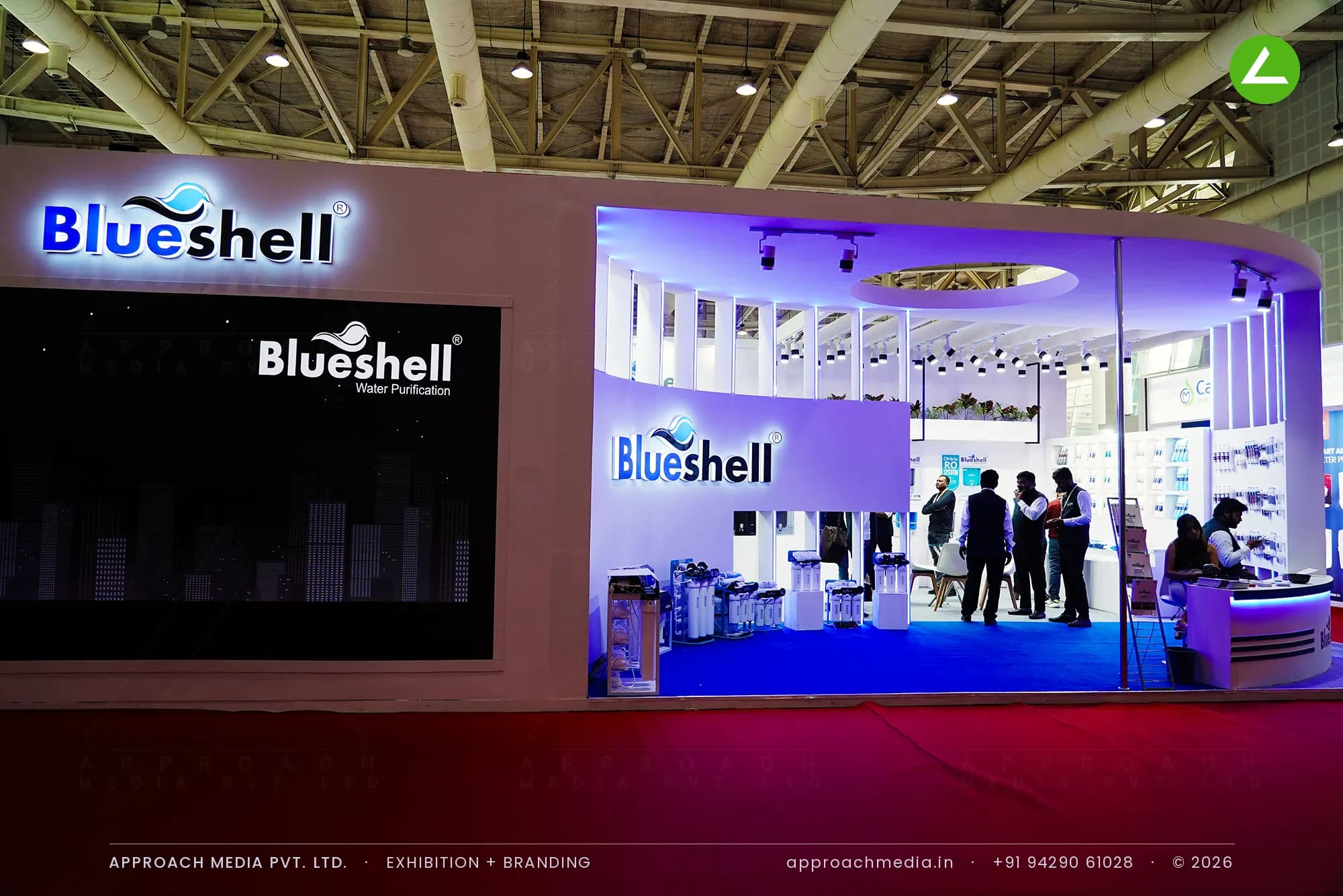 Blueshell — Weptag Water Expo Gandhinagar — exhibition stall by Approach Media