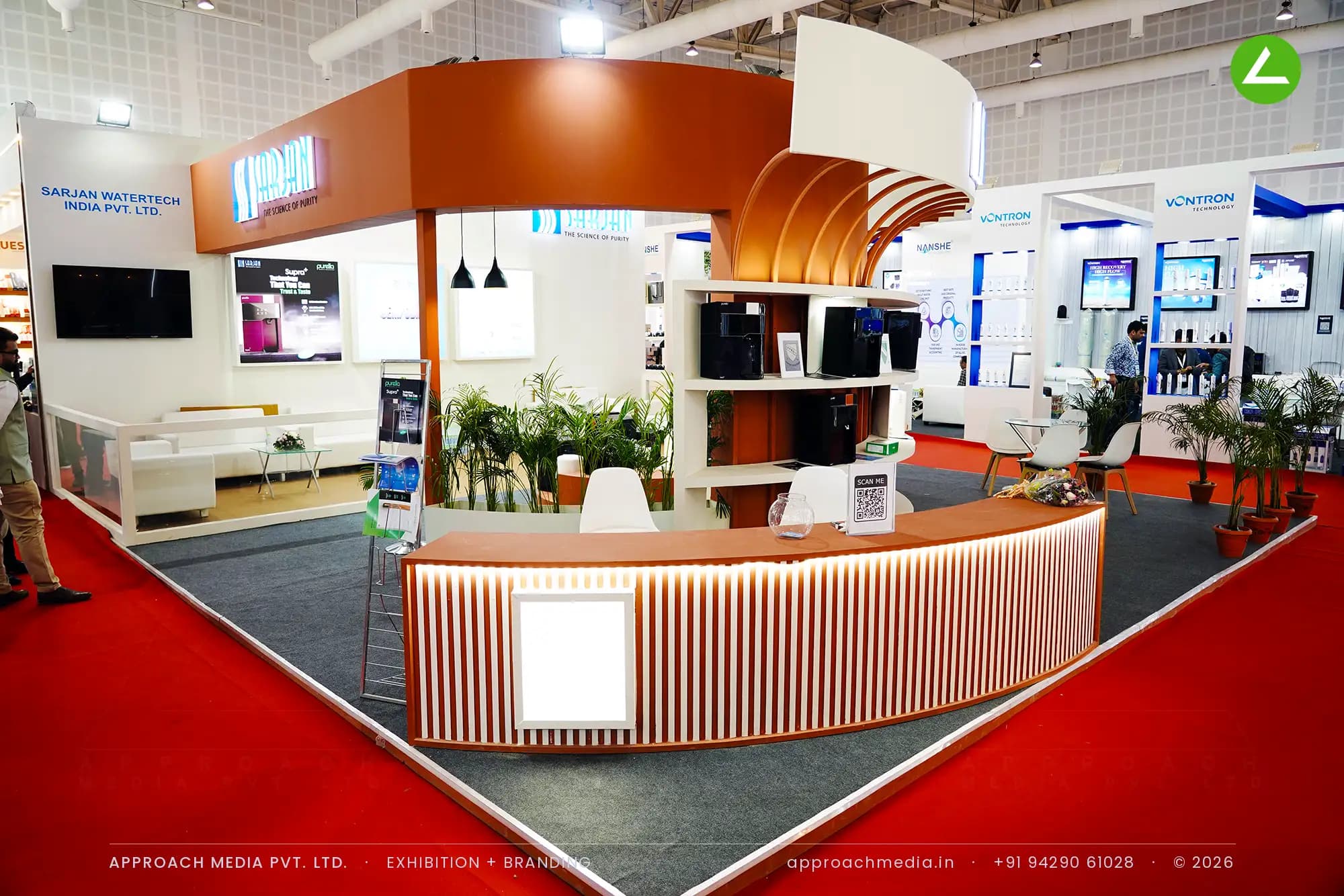 Sarjan Watertech India Pvt. Ltd. — Weptag Water Expo Gandhinagar — exhibition stall by Approach Media