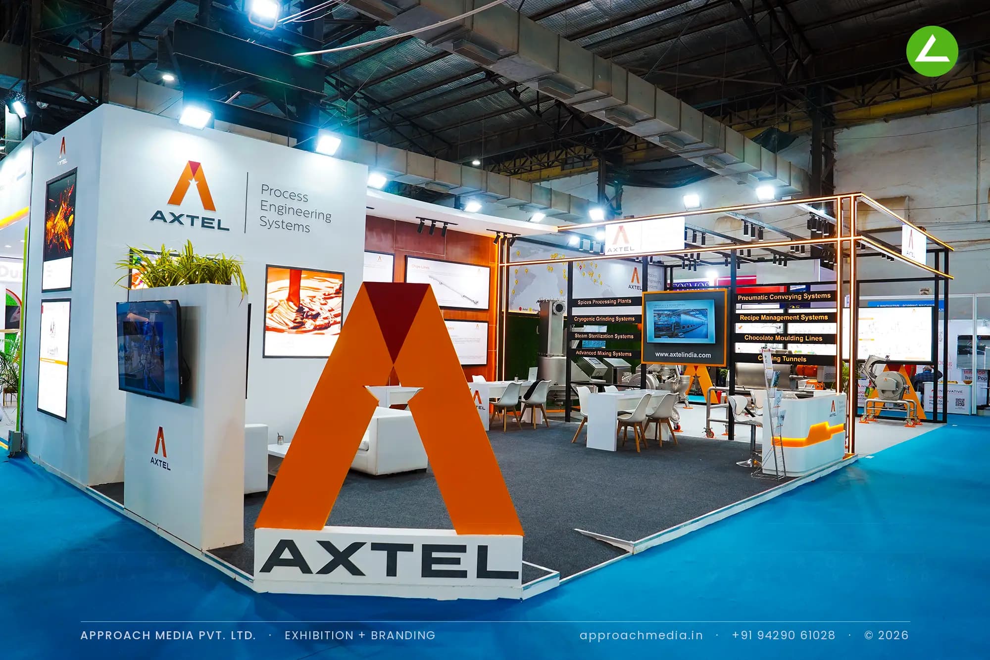 Axtel — Anufood Expo — exhibition stall by Approach Media