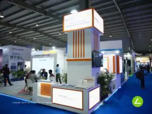 Custom stall fabrication Intersolar Delhi